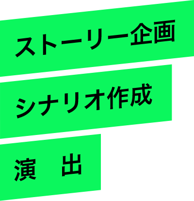 ストーリー企画 シナリオ作成 演出