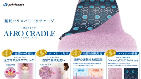 【店頭POP・ディスプレイ】エアロクレイドル店頭販促品のデザイン制作_ファイテン株式会社様