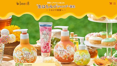 【ブランドサイト】生はちみつ成分配合のヘアケア商品ホームぺージ制作_株式会社ヴィークレア様