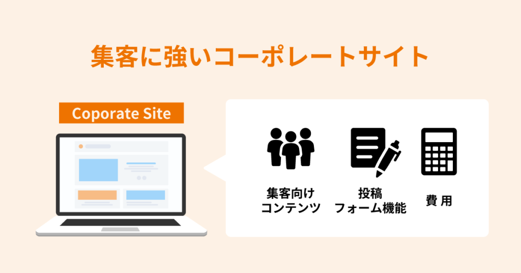 集客に強いコーポレートサイトを制作したい場合