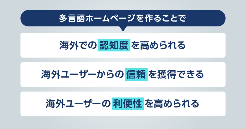 多言語ホームページの必要性